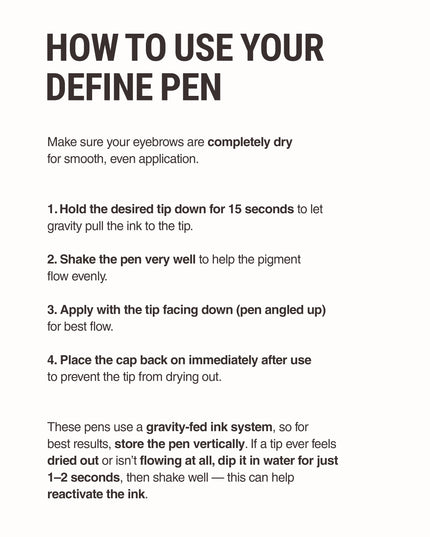 Define 2 in 1 Instant Thickness Brow Pen